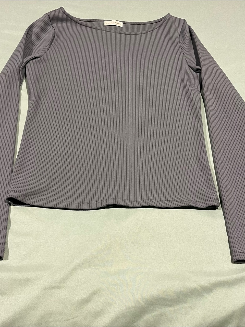 Frankee & Skylarr fitted ribbed long-sleeve top, L